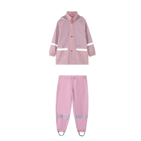YTDSCS Kids Toddler Boys Girls Waterproof Rain Suit for Hooded Jacket and Splash Rain Pant Printed Set 3-9 Years Old