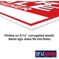 thumbnail image 7 of NEXT LEVEL SIGNS | For Sale By Owner Yard Signs | 24 W x 18 H Inches | 24" x 10" Metal Ground H-Stake | Double Sided Corrugated Plastic (Pack Of 10), 7 of 7