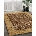thumbnail image 3 of Ahgly Company Machine Washable Indoor Rectangle Traditional Yellow Area Rugs, 6' x 9', 3 of 7