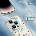 thumbnail image 5 of oii Magsafe compatible rugged drop-proof phone case for iPhone 15 Plus with MagSafe technology-Pink Flowers, 5 of 5