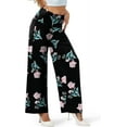 thumbnail image 2 of Women's Stretchy Wide Leg Palazzo Lounge Pants Casual Comfy High Waist Palazzo Pants, 2 of 11