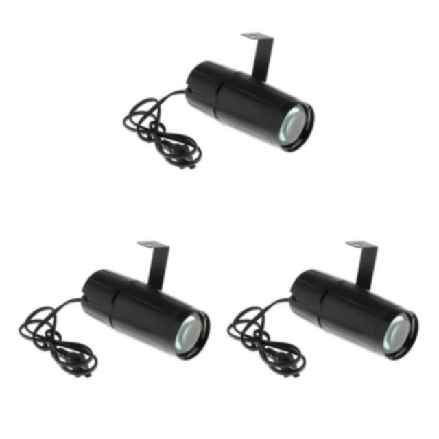 Wweixi LED Beam Spotlight Xmas Pinspot Light Colorful and Adjustable Warm White 15.5x5.5CM 3Set