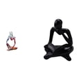 thumbnail image 1 of Figura Decorativa Abstracta De Resina Con La Figura Del Pensador. Ideal Para Escritorio, Dormitorio, Oficina, Tienda, Mesa, Sala De Estar O Estantería. Pieza De Colección., 1 of 8