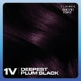 thumbnail image 2 of Clairol Nice'n Easy Permanent Hair Color Cream, 1V Deepest Plum Black, Hair Dye, 1 Application, 2 of 10