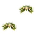 thumbnail image 1 of Bewildely Decoración artificial del hogar de las rosas de seda del botín para el estilo 1 del dintel de la puerta 2piezas estilo 2, 1 of 6