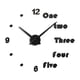 thumbnail image 1 of Reloj de pared moderno con números arábigos, sin marco, decorativo, hecho a mano, ideal para el hogar. Negro, 1 of 8