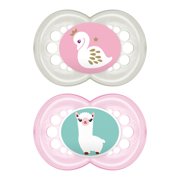MAM Pacifiers, Baby Pacifier 6+ Months, Best Pacifier for Breastfed Babies, ‘Original’ Design Collection, Girl, 2-Count