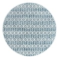 thumbnail image 2 of Unique Loom Matrix Trellis Collection Area Rug - Diamonds (8' Round Blue/Light Blue), 2 of 6