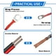 thumbnail image 2 of Unique Bargains 1 Pc Cable Inversor de Batería 10 AWG 6FT 3/8" Lug 5/16" Lug Cable de Batería Universal para Automóvil Vehículo Barco RV Solar Cobre Estañado Rojo, 2 of 7