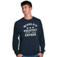 thumbnail image 3 of Worlds Greatest Farter Father Funny Men's Big & Tall Long Sleeve Graphic Tee Brisco Brands 3X, 3 of 5