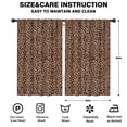 thumbnail image 2 of Blackout Kids Curtains,Brown and Black Leopard Print Childrens Insulated Curtains Set Of 2,Bedroom Essentials,Toddler Room Decor 52"x84", 2 of 5