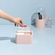 thumbnail image 4 of Hisopo de algodón redondo Organizador de accesorios de baño plástico Brillar rosa, 4 of 4