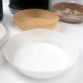 thumbnail image 1 of 50 Pcs Doublure de Friteuse à Air Chaud Imperméable Papier Parchemin Résistant à la Chaleur Antiadhésif Absorption d'Huile pour Rôtissage Barbecue Camping Blanc, 1 of 9