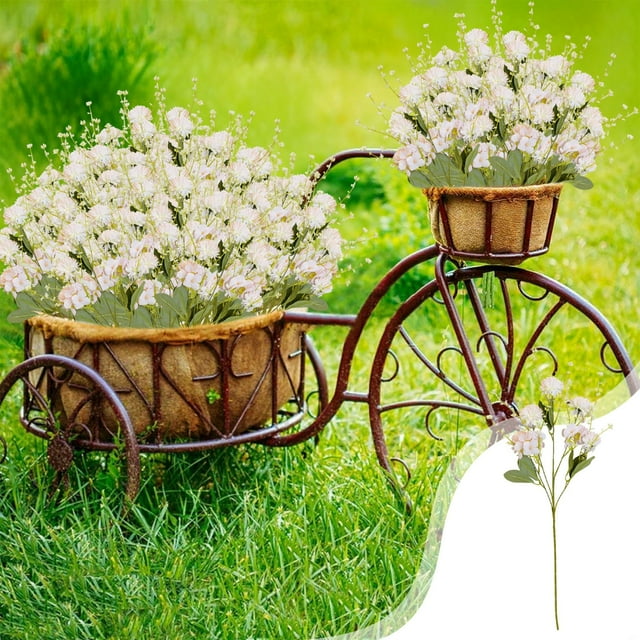 Ramo de hortensias artificiales de 5 puntas, ideal para bodas y arreglos de suelo. 7 cabezas por tallo en blanco, amarillo, rosa, beige, caqui, morado y rojo.