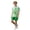 Green, variant on Toddler Kids Teen Boys Girls Soccer Training Uniform Set Gradient Short Sleeve T-Shirt Shorts Ice Silk Quick Dry Athletic Sets for 1-14 Years