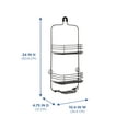 thumbnail image 4 of Mainstays Steel Over-the-Shower Caddy, 2 Shelves, Oil Rubbed Bronze, 4 of 8