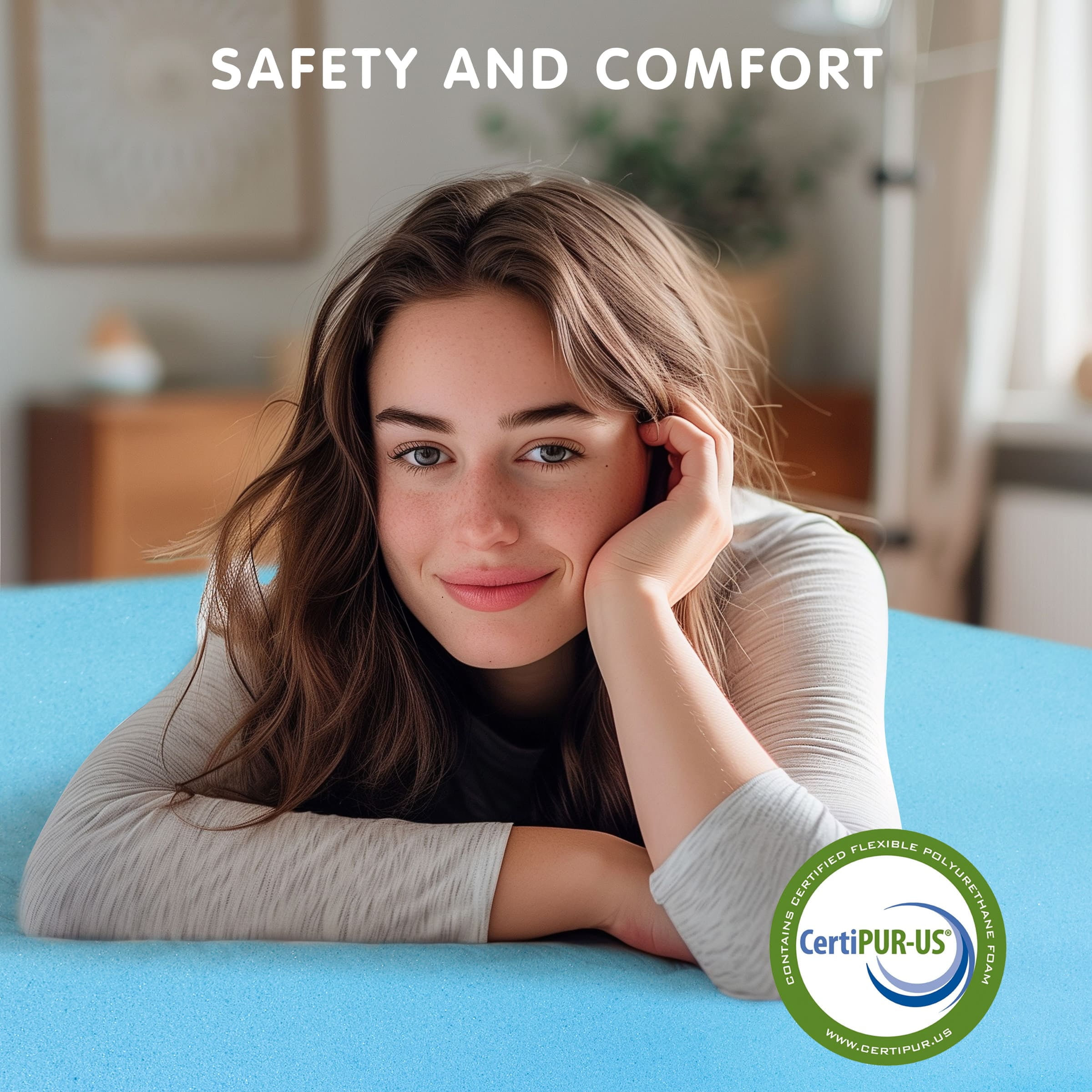 Subrtex 2" Mattress Topper Queen, Cooling Gel Memory Foam Mattress Topper