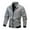 C140/Grey, variant on Men's Jacket Spring And Autumn Men's Youth Jacket Windproof Thin Coat Checkered Baseball Long Sleeve
