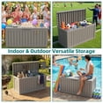 thumbnail image 4 of MINDYES 90 Gallon Deck Box, Home Decor Storage for Party Supplies, Outdoor Storage Box for Patio Furniture Cushions & Pool Floats, Beige, 4 of 8