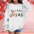 thumbnail image 3 of XEGLSBU Hoodies for Girls 14-16 Girl's Graphic Prints Sweatshirt Crewneck Long Sleeve Cute Drop Shoulder Pullover Tops White-B Size 9-10 Years, 3 of 6