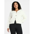 thumbnail image 5 of Time and Tru Women's Button Front Cardigan Sweater, Midweight, Sizes XS-XXXL, 5 of 6