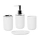 thumbnail image 2 of Accesorios de baño Dispensador de jabón para tocador Regalo de inauguración de la casa Moderno blanco, 2 of 9