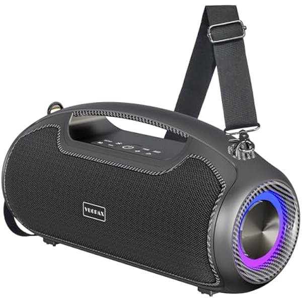 wonima11 Portable Bluetooth Speakers Wireless Upgrade, 200W Peak Loud Sound/Deep Bass for Party, IP65 Waterproof Outdoor Speaker w/ 2*Subwoofer/2*Tweeter/DSP/Bass Boost/TWS/TF/USB/AUX, 24H Playtime