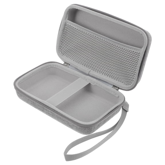 Toyvian Travel Makeup Case Grey Hard Shell for Cosmetics and Toiletries