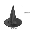 thumbnail image 2 of 10pcs Halloween Hatch Black Hats Halloween Atmósfera Decoraciones Suministros de fiestas de Halloween, 2 of 5