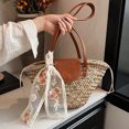 thumbnail image 4 of Bolsos Mano para Mujer Tejidos Paja Gran Capacidad Fiestas Y, 4 of 9