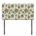 thumbnail image 3 of Beige Headboard, Vintage Ornate Round Motifs Forms Oriental Nostalgic Art Old World in Retro Style, Upholstered Decorative Metal Bed Headboard with Memory Foam, Twin Size, Multicolor, by Ambesonne, 3 of 4