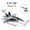 FA-18F, variant on DIY Assembled Building Block Military Model Toys F14 Tomcat Su35s F-22 Stealth Fighter B2 Bomber Multi-Purpose Fighter for Gifts