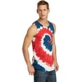 thumbnail image 4 of Port & Company Tie Dye Tank Top-3XL (USA Rainbow), 4 of 6