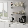 thumbnail image 5 of EastVita 12"x48" NSF Stainless Steel Wall Shelf,Heavy Duty 345 lbs Load,Commercial Wall Mount Shelving 12"x72",Kitchen Rack for Restaurant Home, 5 of 8
