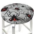 thumbnail image 3 of Balery Spiders Fundas de asiento para taburete de bar redondo de tela de terciopelo ajustables que protegen de arañazos y manchas para sillas de 14 a 17 pulgadas.-13 inch, 3 of 7