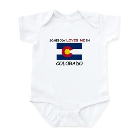 

CafePress - Somebody Loves Me In COLORADO Infant Bodysuit - Baby Light Bodysuit Size Newborn - 24 Months