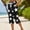 Black, variant on Zysthvn Cotton Capris for Women Cropped Casual Summer Straight Leg Pants for Women Drawstring with Pockets Star Print Button Loose