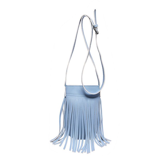 Bolso Hobo Bandolera Con Borlas Cuero PU para Mujeres Y Niñas