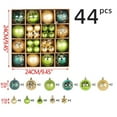 thumbnail image 3 of Christmas Ornament Set, 44-Pack Combination of Decorative Hanging Balls for a Full and Lush Tree, 3 of 6