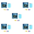 thumbnail image 3 of Scienceny 1 par de películas para retrovisor automotriz, portátiles, transparentes, HD, profesionales, a prueba de lluvia, para espejo retrovisor de Type2 NO2 Scienceny CBP449037, 3 of 4