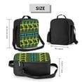 thumbnail image 2 of Disketp Teal Vintage Corn Pattern Insulated Lunch Bag Lunch Box - Lunch Bag for Men Adult Women, 2 of 7