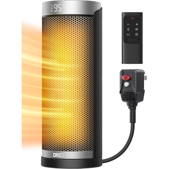 Dreo Space Heater for Bathroom and Indoor, 70°Oscillating, 5 Modes, Remote for Home Bedroom, 12H Timer, with ALCI Safety Plug