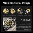 thumbnail image 6 of OLEVS Mens Watch Chronograph Luxury Diamond Dress Business Analog Quartz Wrist Watches Stainless Steel Waterproof Luminous Moon Phase, 6 of 11