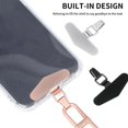 thumbnail image 3 of shiyou-Metal Phone Tether Tab, [Bending Design& Anti-Scratch Film Coating],Universal Stainless Steel Phone Lanyard Tab Without Adhesive,Phone Lanyard Replacement Part for Cell Phone, free, Stainless, 3 of 4