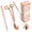 Rose Gold, variant on Candle wick trimmer, candle extinguisher, candle wick moistener and candle accessory set, a three-in-one package suitable for candle enthusiasts (gold version)