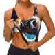 thumbnail image 3 of Fotbe Cow Sujetador Deportivo Largo sin Aros para Mujer con Almohadillas y Soporte Medio, Transpirable y Absorbente, Camiseta Tipo Chaleco o Tank Top-Large, 3 of 8