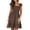 Coffee, variant on Women's Ruffled Hem Smocked Cami Dress With Tiered Frill Details 65% Rayon 30% Polyester 5% Spandex Machine Wash Cold