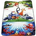 thumbnail image 2 of DOKKIA Kids Barber Cape Haircut Hair Cutting Children Toddler Boys Girls Hairdressing Salon Styling Cloth Apron Cover Gown (Cartoon Sea World/40×50" INCH), 2 of 7