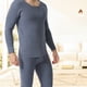 thumbnail image 4 of Guardurnaity Conjunto de ropa interior térmica para hombre, cálido, suave, agradable a la piel, grueso, capa base, vestido cálido, ropa de invierno conjuntos de ropa Type3 Azul oscuro> 3XL Guardurnaity AP013689-14, 4 of 6