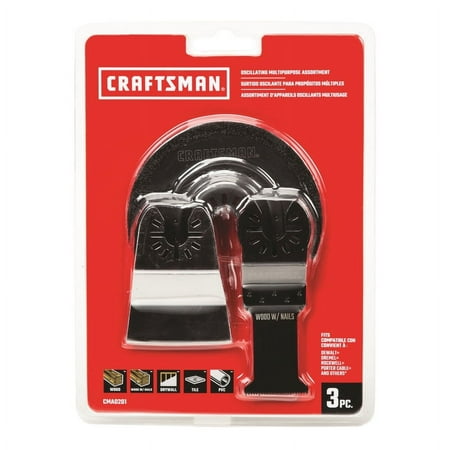 UPC: 0885911595438 | Craftsman Multipurpose Oscillating Blade Set 3 pc. – Case Of: 1